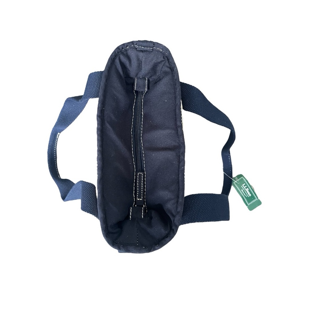 L. L. Bean Boat Bag Lunch Tote Classic Canvas Navy Insulated Contemporary NWT - Picture 6 of 8